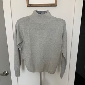 Dress Barn Metallic Medium Long Sleeve Sweater